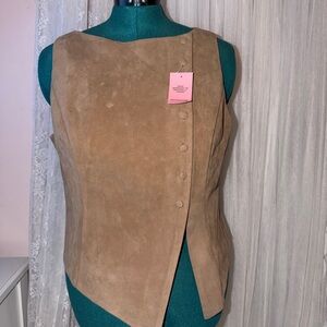 PrettyLittleThing Tan Suede Vest